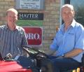 Green Stripe managing director Gavin Bird, seated, with TYM product manager Scott Turner