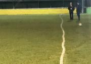 Abingdon Town's line were compared to the VAR lines broadcast by BT Sport in the FA Cup encounter between Manchester United and Huddersfield Town