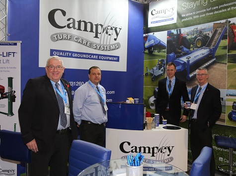 Campey Turf Care Systems' stand