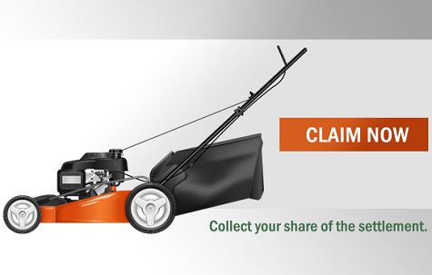 An image from the class action website where consumers can make their claims - thought to be worth $15 to $55 per mower