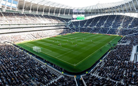 Spurs official Twitter account posted this picture of the stadium