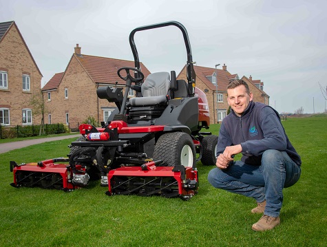 Company owner Danny Wright with the Toro LT3340