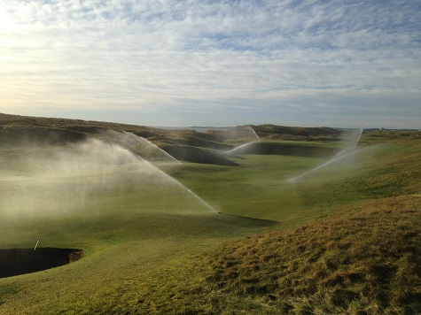 Irrigation on 6th fairway - credit Royal Aberdeen Golf Club