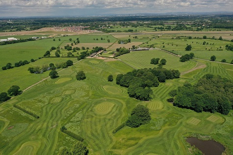Aerial view of the new 9-hole, par 3 course