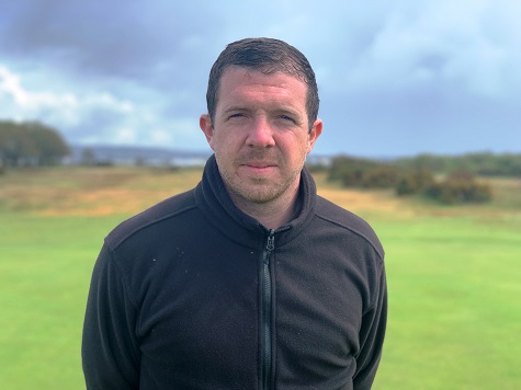 Chris Hale, course manager at the Warren Golf Club in Devon