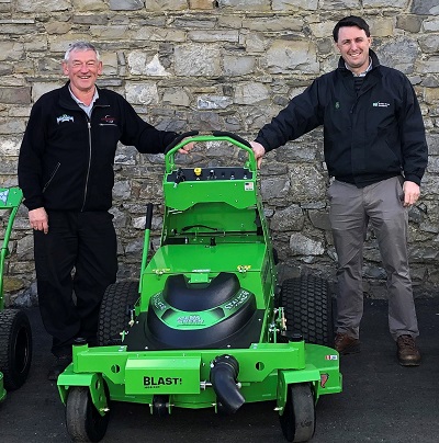 L-R: Richard Overton (Overton UK) & Robert Mitchell (md of Dublin Grass Machinery)