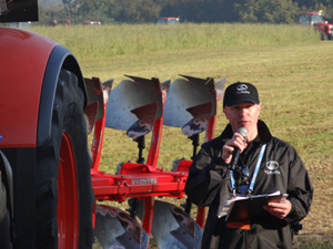 Mike Bywater, Product Manager Agri Tractors, Kubota UK, introduced the parade of new machines