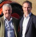 L-R: Dave Roberts (Kubota UK Managing Director) and Charlie King (Commercial Director Lister Machinery)