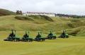 Some of the new John Deere fleet at Trump Turnberry