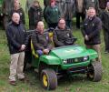 Staff from The Lost Gardens of Heligan, John Deere and dealer Masons Kings with the new machinery fleet