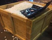 The drugs were shipped in a crate containing a lawnmower