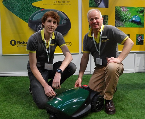 Paul Chandler and Peter Dixon of Robomow said the show was a great opportunity to meet new dealers