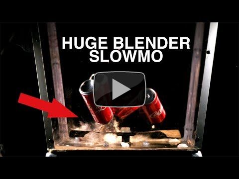 Make Mega Blender VS Coca Cola in Slow Motion - Cause I can