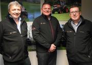 Chris Gibson, Managing Director (left) and Andy Melville, Commercial Director (right) of GGM Groundscare welcome Jason Lord to the team