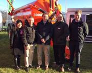 Pictured at LAMMA 2018 are Clodagh Cavanagh, Managing Director of Abbey; Michael O’Grady, Sales, Marketing & Business Development Manager, Abbey; Russell Hallam and Thomas Hancock of CLAAS Southern and Ross Gibbon, South UK Sales Rep, Abbey