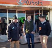 Phill Brooks, Dealer Manager at Kubota UK (left) was supported on the manufacturer's stand by dealers JJ Farm Services and GEO Browns