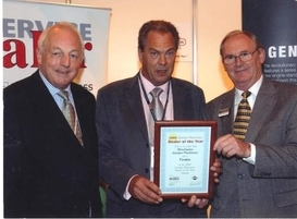 Dealer of the Year Awards 2005 with Chris Biddle and Brian Peachey (Briggs and Stratton)