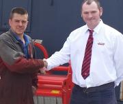L-R: Andrew Wight, Managing Director A B Wight Engineering, with Colin Grigor, Territory Manager, Maschio Gaspardo