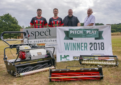 Hambledon FC have received an Allett mower from their Pitch To Play competition