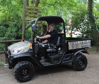 Kubota's RTV-X900 utility vehicle in use at the PACCAR Scout Camp