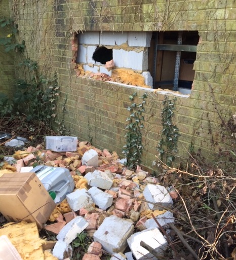 Thieves smashed through a wall at Penn Lawn Mowers 