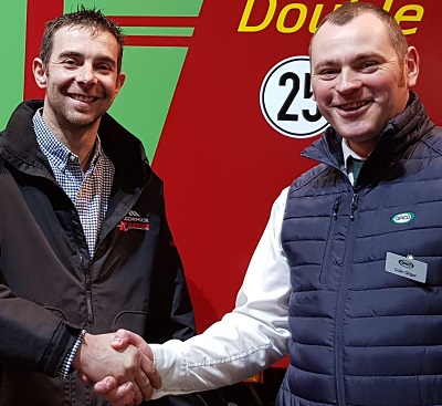 L-R: Rob Stevenson, machine sales director, Agriplus Limited, with Colin Grigor, territory manager, OPICO