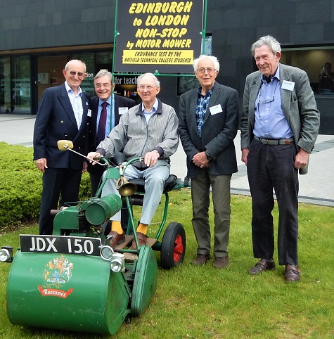 Mike Smith, Mike Savage, Tom Hudson, Hugh Tansley and John Wilson 60 years on from their epic journey