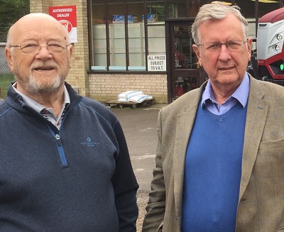 Suffolk Agri-Centre directors Ken Grimwood (left) and David Eley have resumed their association with McCormick at the Pakenham premises near Bury St Edmunds