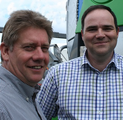 Rob Jackson (left) and Adrian Tindall of Bauer