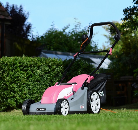 Limited edition pink Cobra GTRM38P lawnmower