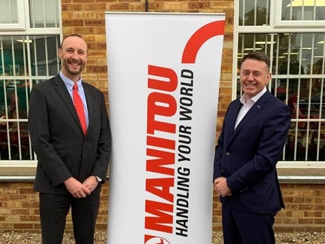 L-R: Manitou UK managing director, Mark Ormond with James Thurlow, group managing director for Thurlow Nunn Standen