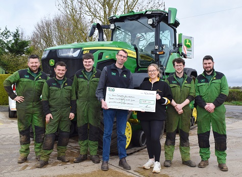 Members of the team with Sophie Marsh from The Farm Safety Foundation