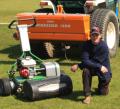 Josh Bryen, Head Groundsman at The Cheriton Road Ground in Folkestone, Kent has chosen a range of Dennis and SISIS turf maintenance equipment