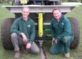 Bretton King and Richard Clark with the Shelton 3 tonne fast flow hopper