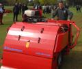 Fulwell GC's assistant greenkeeper, Sean Eckett, at the helm of the Wiedenmann Core Recycler