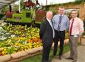 Birmingham City Council winning garden - l-r Mike Hinton, parks development manager, Andrew Hodson (Royal British Legion) and Darren Share, head of parks
