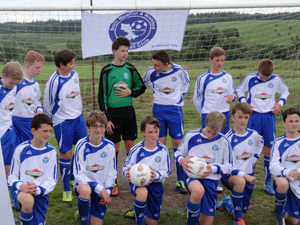 The team show off their new Briggs & Stratton sponsored kit