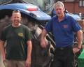 Co-owner Jason Jeffery (left) pictured with Dave Hawkins, park manager