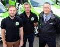 Marketing Director Andy Driver, Managing Director Jim Footitt and Commercial Director Peter Toghill of Rutland-based LazyLawn