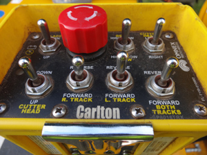 Carlton stump grinder's remote control unit