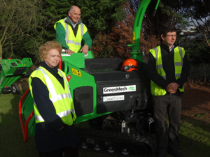The GreenMech team. L-R: Hazel Honeybourne, Marketing Manager; Martin Lucas, Sales Director; Jonathan Turner, Managing Director