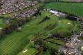 An aerial view of Stafford Castle Golf Club