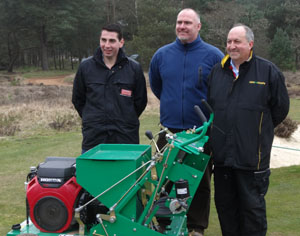 L-R: Curtis Allen, Sythentic Specialist; Nick Darking, General Manager, John Fitzpatrick, Graden Product Specialist