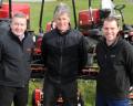Club owner Andrew Vaughan (centre), with course manager Matt Shimwell (right) and Peter McGreevy from Cheshire Turf Machinery