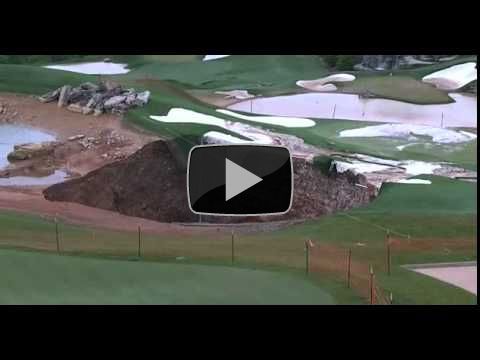 Huge sinkhole appears at Missouri golf course