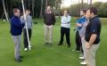 EIGCA students in a surveying exercise at Woking Golf Club with EIGCA Senior Member Tim Lobb