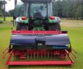 West Hill GC’s greenkeeper Sam Sweetzer puts the new Wiedenmann XP through its paces