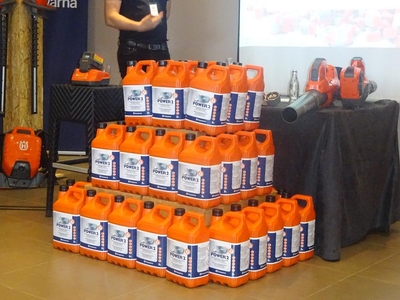 This much fuel equals one battery life say Husqvarna