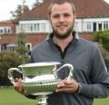 James Rowles with the BIGGA Challenge Trophy