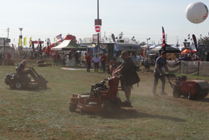 The hot, dry weather made for a dusty experience 